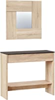 mueble recibidor nordico de madera